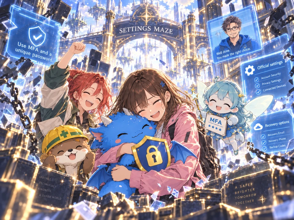 Mana reunites with Securidon and Yuki and meets Miscure; Dr. Tokimoto remains on a remote call.