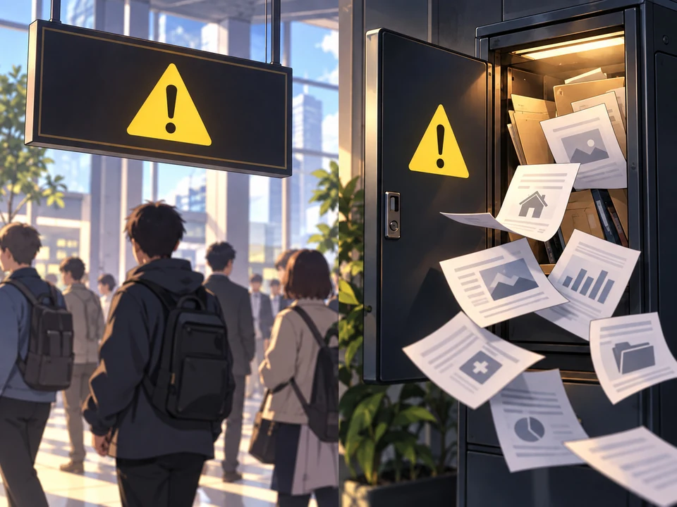 Matching yellow warnings mark a sign error affecting many people and an active private-information leak.