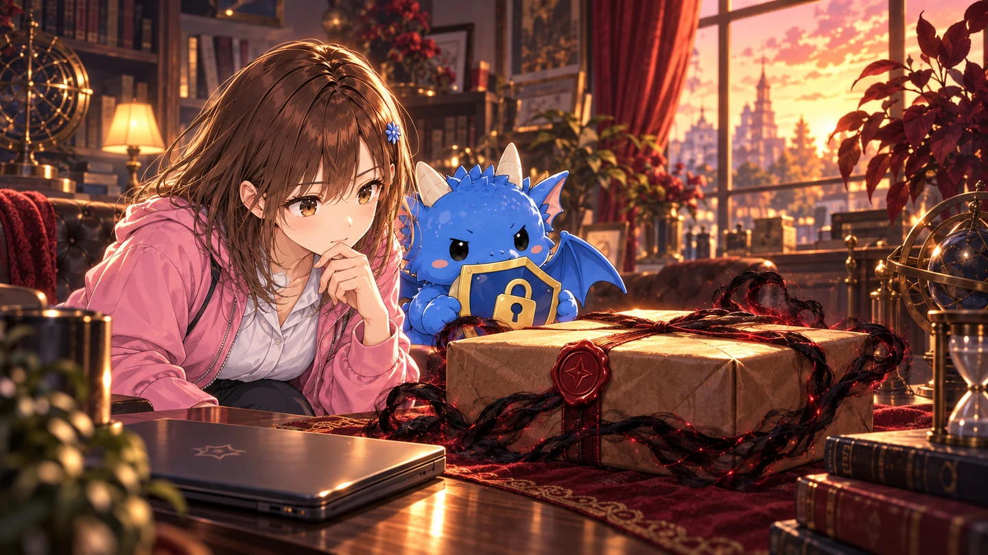 黒い添付ファイル