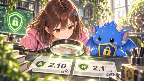 Mana compares version records whose endings differ.