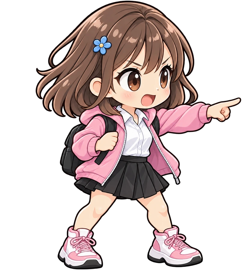 仲間に指示を出すマナ